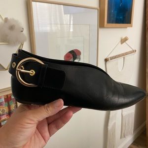 CELINE Convertible Versatile Flat Buckle Shoes